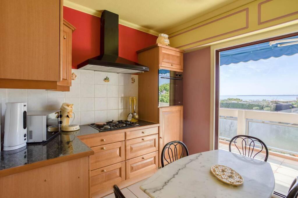 A6- 2 Bdr Incredible Sea View - Ac, Garage & Terrace Daire Antibes Dış mekan fotoğraf